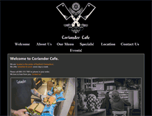 Tablet Screenshot of coriandercafeeastford.com